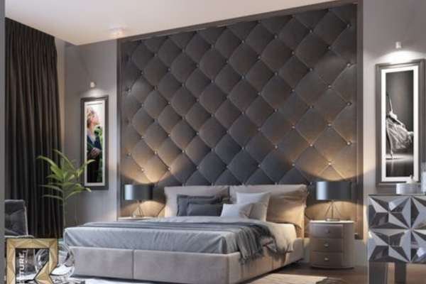 Customized Headboard and Accent Wall